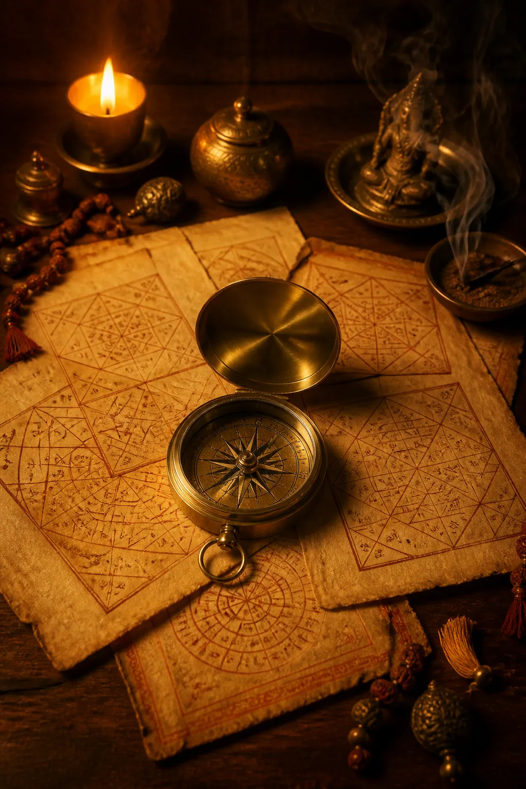Vedic science instruments and charts used in Jiivaastro Academy mentorship